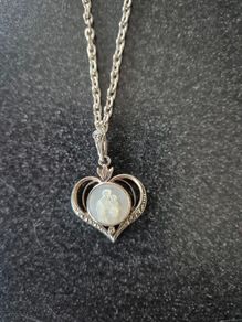 Silver Necklace and Earings