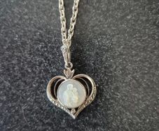 Silver Necklace and Earings