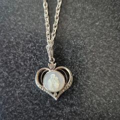 Silver Necklace and Earings