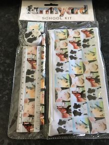 Kids farm 5 piece stationery set / party favour