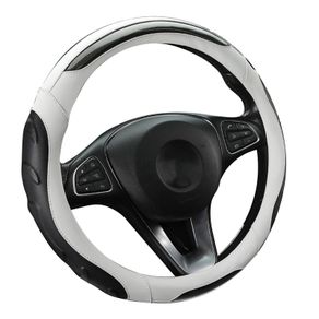Brand New Autsop Universal Car Steering Wheel Cover White (Black Line)