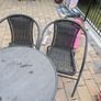 Outdoor Bistro Table and Two chairs Image 2