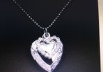 Two Hearts Silver Filled Pendant