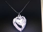 Two Hearts Silver Filled Pendant