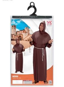 Halloween brown monk hooded robe