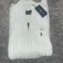 Ralph Lauren Cable Kit Quarter Zip, Colour Light Grey, Size XXL Men's Image 4