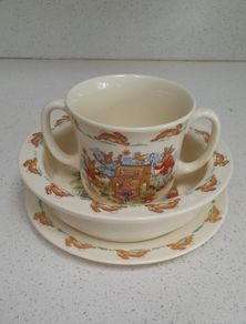 Royal Doulton - Bunnykins - 3 Piece Cup/Bowl/Plate Set