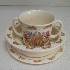 Royal Doulton - Bunnykins - 3 Piece Cup/Bowl/Plate Set