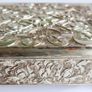 Vintage Silver Acanthus Leaf Ornated Embossed Design Cigarette/jewelry Box Image 2