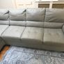 Leather L seater sofa Image 3