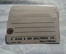 31 Edwardian Irish Shipping Labelsl(Mint Condition)