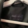 M&S Motorcycle Faux Leather Jacket. Size 12  NEW Image 2