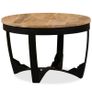 Side Table Solid Rough Mango Wood 60x40 cm Image 3