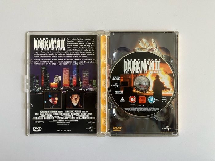 Darkman II Return of Durant DVD Mint