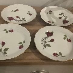 4 China Side Plates