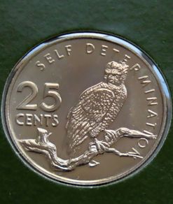 Rare Guyana 1979 Coin Stamp cover BUNC Harpy only 4000 coins made