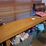 Large dining table, chairs & bench Image 9