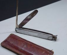 Vintage Richland Pipe Cleaning Tool With Original Leather Case