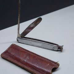 Vintage Richland Pipe Cleaning Tool With Original Leather Case