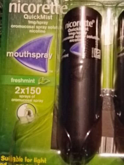 Nicorrette spray quick mist x 2