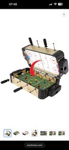 Mini football / air hockey table
