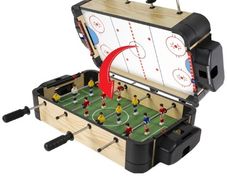 Mini football / air hockey table