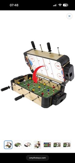 Mini football / air hockey table