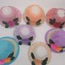 Girls Sun Hats With Flowers Image 4