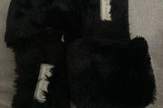 Black Fluffy Slippers