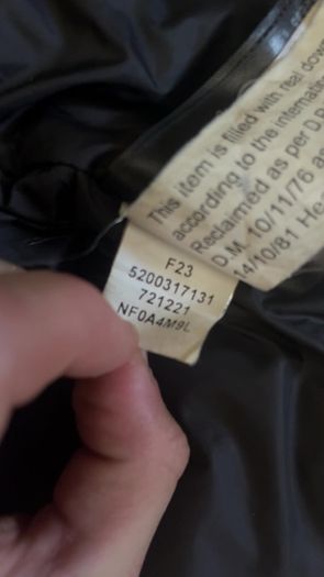 Mens Northface Diablo down jacket black Xl