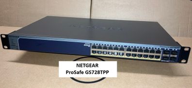 Netgear ProSafe 24-Port Gigabit Smart Switch with Poe+ and 4 SFP Ports (GS728TPP)