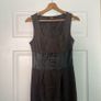 Morgan De Toi brown milkmaid renaissance herringbone dress with corset style detailing Image 4