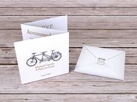 main image for ad Tandem Bike theme Tri-Fold invitation