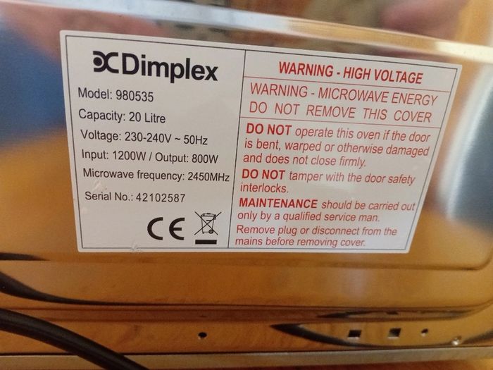 Dimplex microwave