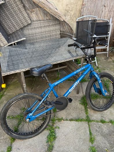 Blue BMX Bike- X Rated Hustle