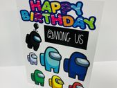 Among us birthday cards impostor birthday cards