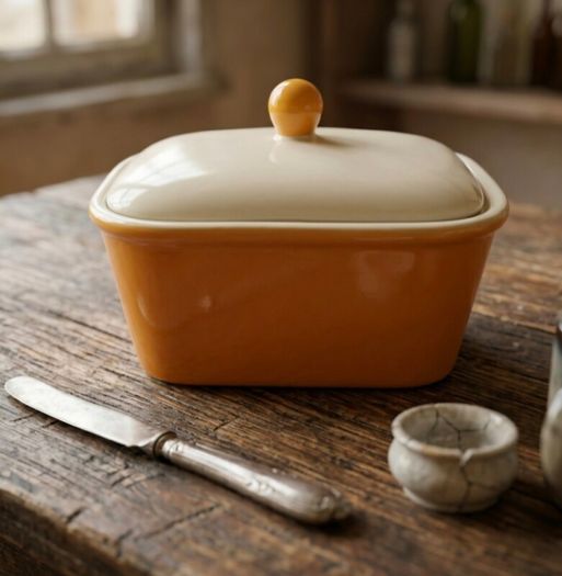 Vintage Carrigaline Pottery Butter Dish