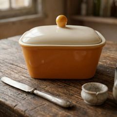 Vintage Carrigaline Pottery Butter Dish