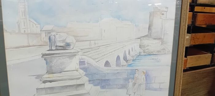 Large Original Limerick Watercolour Paul Weerasekera