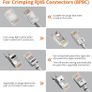 RJ45 Crimp Tool - 3 in 1 Pass Through Ethernet Crimping Tool Kit with 20PCS CAT7 Gold-Plated Copper Shielded Connectors & 20PCS Protection Covers for 8P CAT5 Cat6 CAT7 & 6P RJ11 RJ12 Image 3