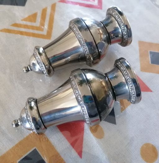 Vintage Silver Plated Salt and Pepper Set