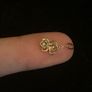 14k solid yellow gold and pearl spider charm from the jewelry brand CATBIRD NYC Image 6