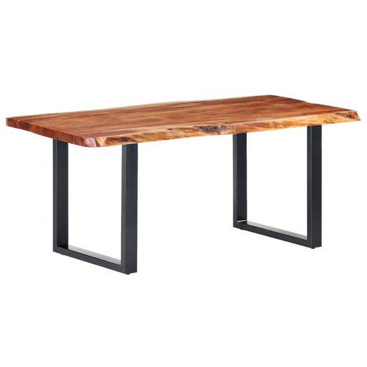 Dining Table with Live Edges Solid Acacia Wood 200 cm 6 cm