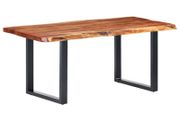 Dining Table with Live Edges Solid Acacia Wood 200 cm 6 cm