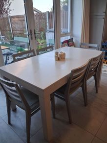 Dining table and 6 chairs