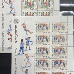 2 X 1989 Europa Sheetlets Ireland - children playing