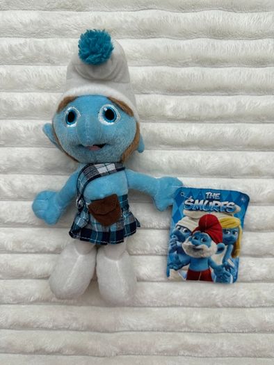Gutsy Scottish Smurf Approx. 10" Plush Stuffed Animal 2013 Peyo Dirty Please look at the pictures
