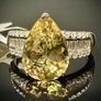 Diamond 950 Platinum AAA Turkizite & Diamond Statement Ring Image 2
