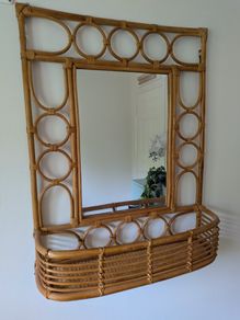 Rattan mirror