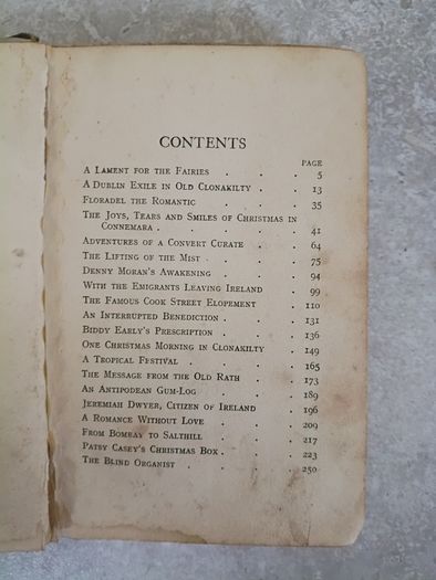 1923 Homespun Yarns While The Kettle and The Cricket Sing by Rev. T A Fitzgerald O.F.M